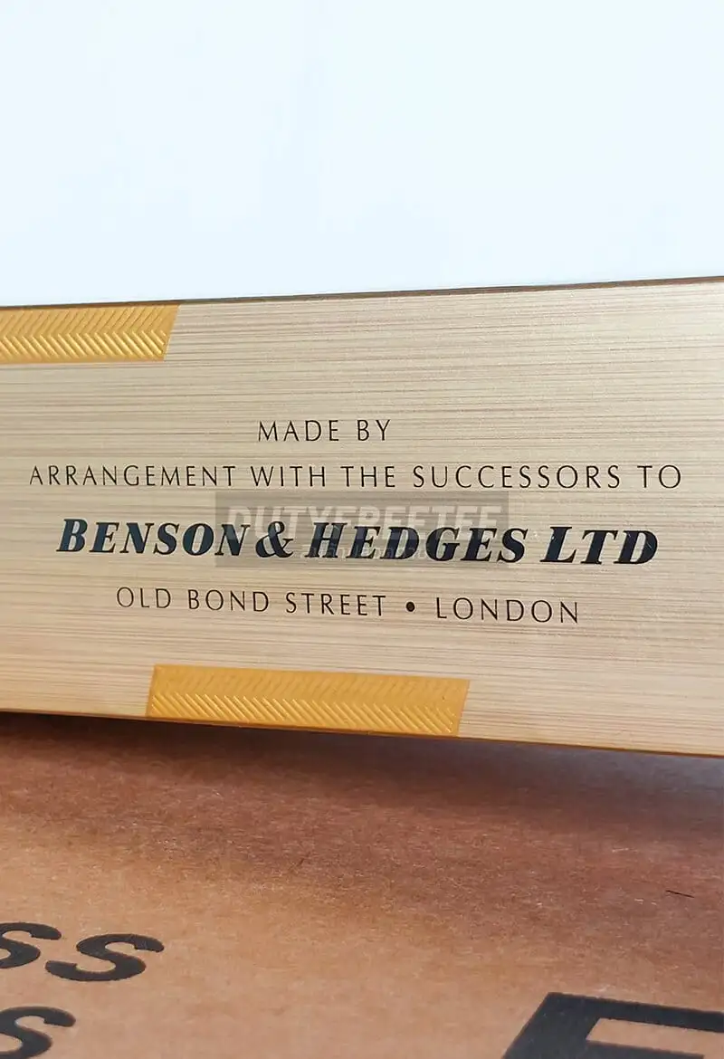 Benson & Hedges Gold Special Filter (London)